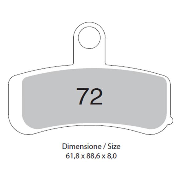 Pastiglie freno anteriori TROFEO Sinterizzata Harley Davidson FXDBA1690 Dyna Street Bob 2013