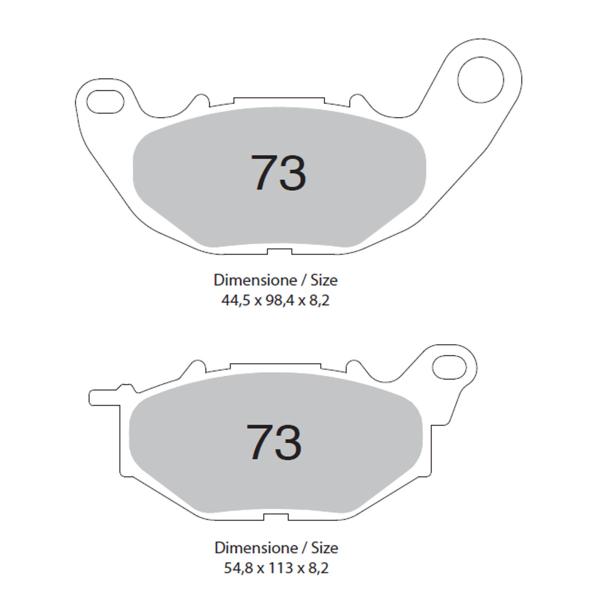 TROFEO front brake pads sintered Yamaha MT03 2016
