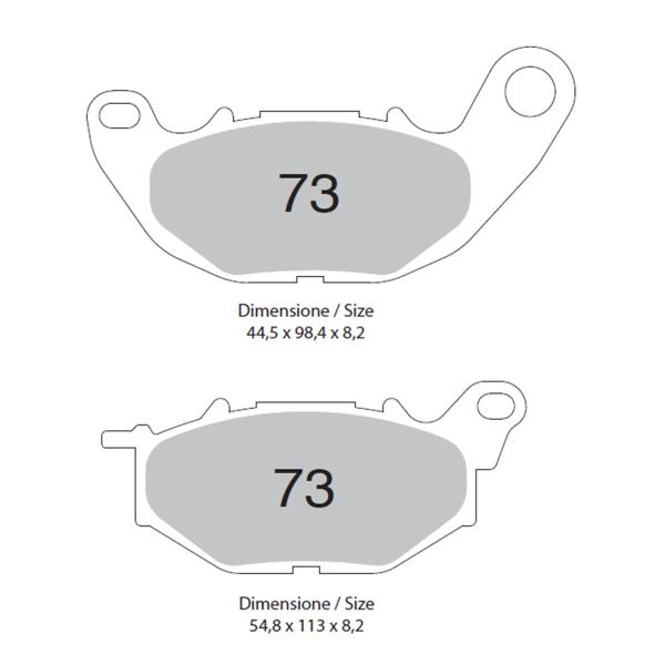 TROFEO front brake pads sintered Ceramic Yamaha YZF R3 2015
