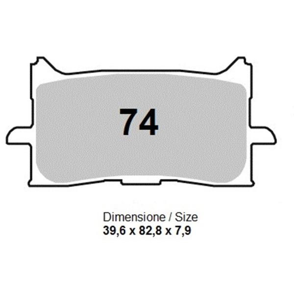 TROFEO front brake pads sintered Ceramic Honda Africa Twin 1000 ADVS 2016-2019