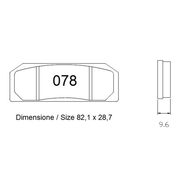 TROFEO front brake pads sintered Ceramic Pinza / Caliper Brembo Racing Moto2 2017-2018