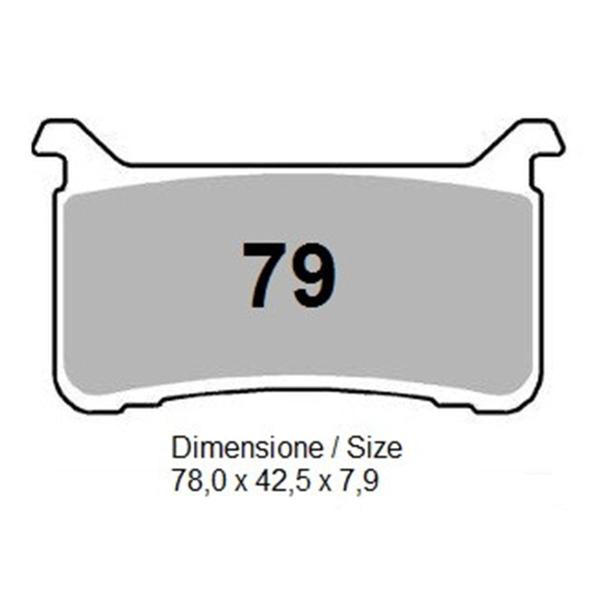 TROFEO front brake pads sintered Ceramic Honda CB1000R/Neo Sports Cafe 2018-2019