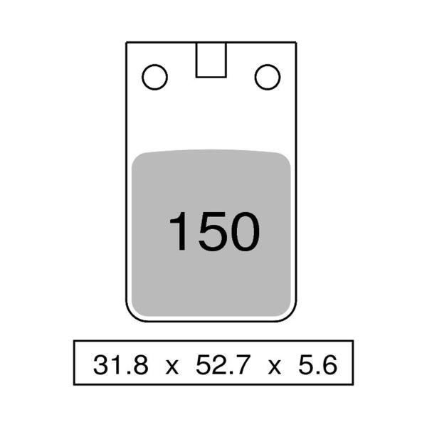 TROFEO front brake pads organic Aprilia Red Rose 50 1987