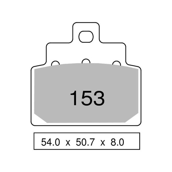 TROFEO front brake pads organic Aprilia Habana 125/Custom 1999