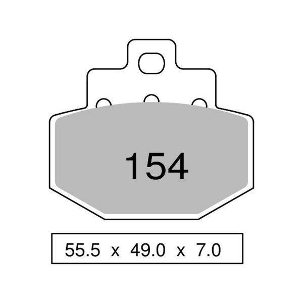 TROFEO rear brake pads organic Gilera Runner 200 VX/VXR 4T 2002-2004