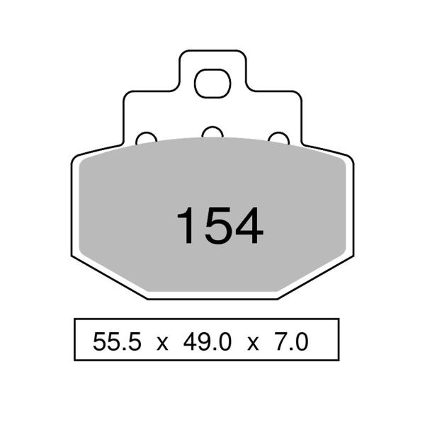 TROFEO rear brake pads sintered Gilera Runner 200 VX/VXR 4T 2002-2004