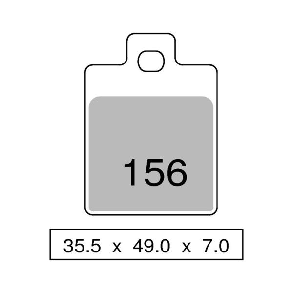 TROFEO front brake pads organic Piaggio Liberty 125 4T 1998-2000