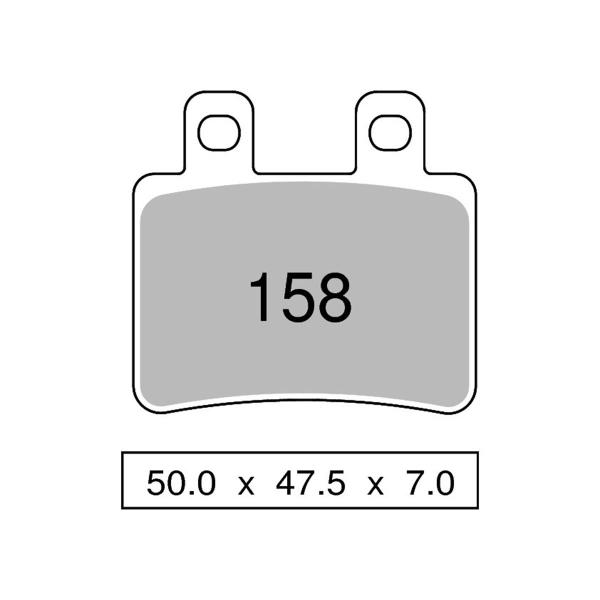 Pastiglie freno anteriori TROFEO Organica Italjet Millenium 125 2001