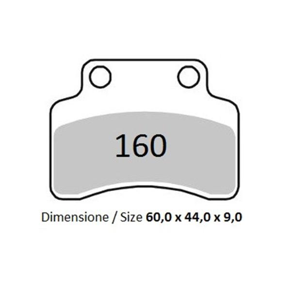 Pastiglie freno anteriori TROFEO Organica Aprilia Tuareg 125 Rally 1991-1992