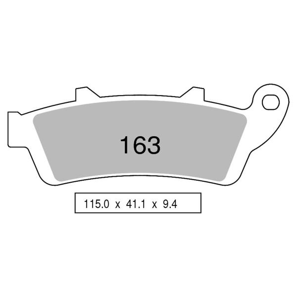 TROFEO front brake pads organic Honda FE250 Foresight 1999-2000