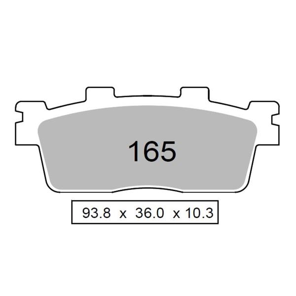 Pastiglie freno posteriori TROFEO Organica Kymco G-Dink 300 2012