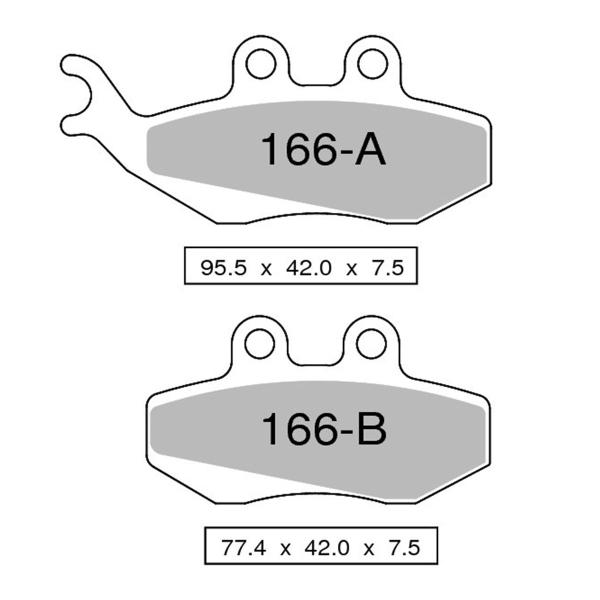 Pastiglie freno anteriori TROFEO Sinterizzata AJP MX200 2009