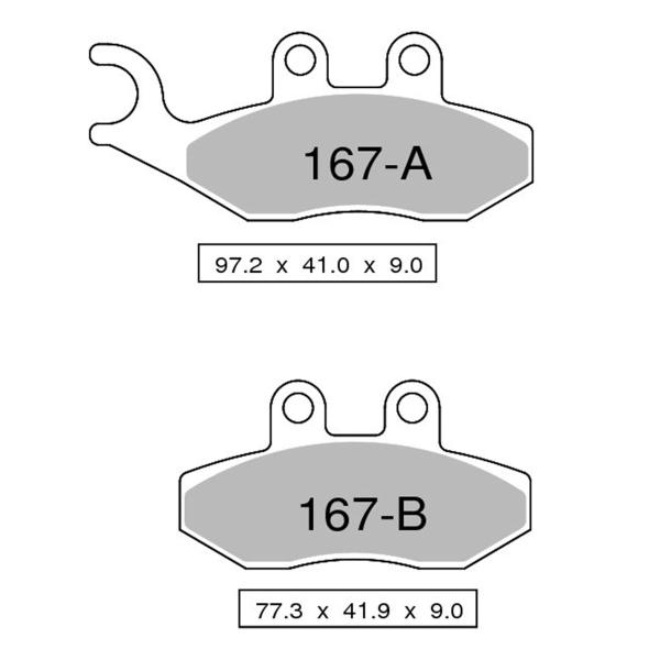 TROFEO front brake pads sintered Gilera Runner 200 VXR 4T/Race/ -ST 2005-2011