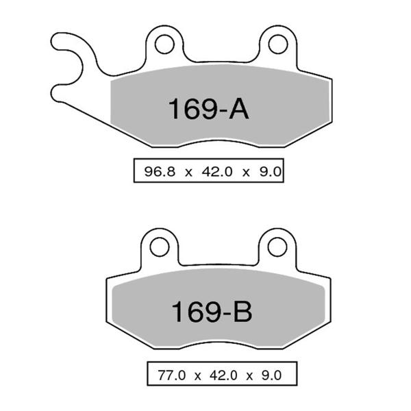TROFEO front brake pads sintered Generic Zion 125 2008