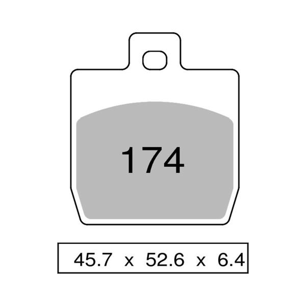 Pastiglie freno posteriori TROFEO Organica MBK Nitro 50 1997