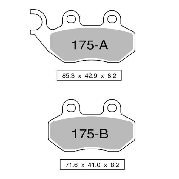 TROFEO front brake pads organic Cagiva City 50 1995