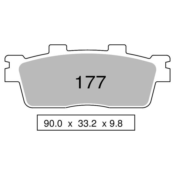 Pastiglie freno posteriori TROFEO Organica Kawasaki J125 2016-2020