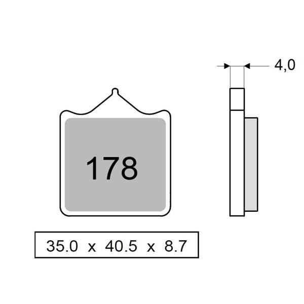 TROFEO front brake pads sintered BMW S1000RR 2009-2011