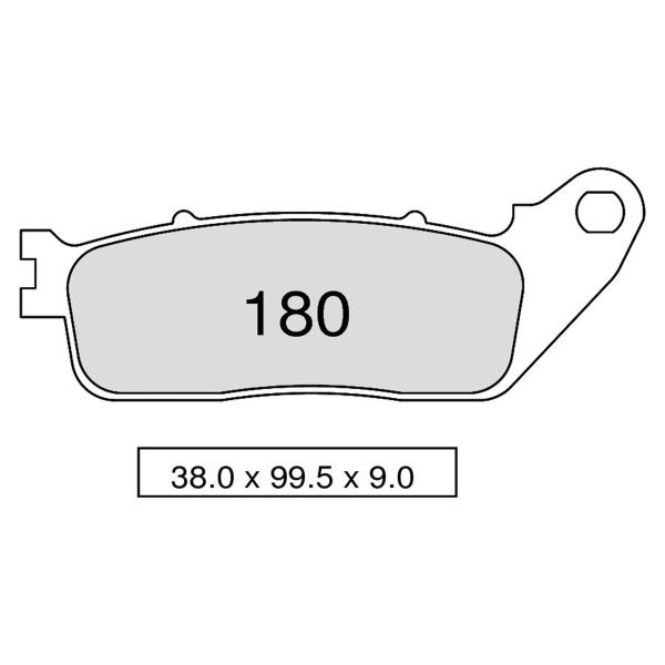 TROFEO rear brake pads sintered Honda CB1000R 2008-2017