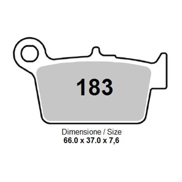 Pastiglie freno posteriori TROFEO Organica Beta RR125 Enduro 2006-2009