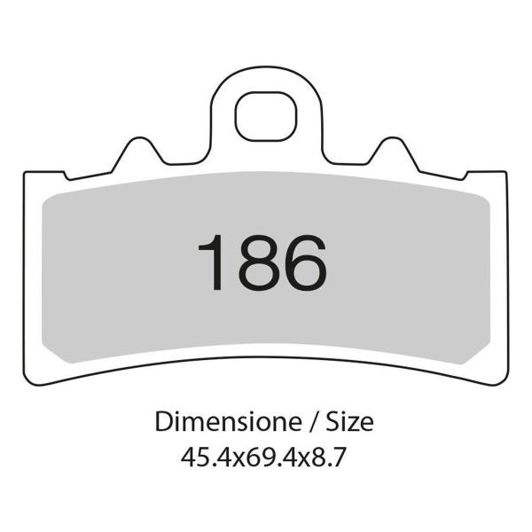 TROFEO front brake pads organic Aprilia RS457 ABS 2024