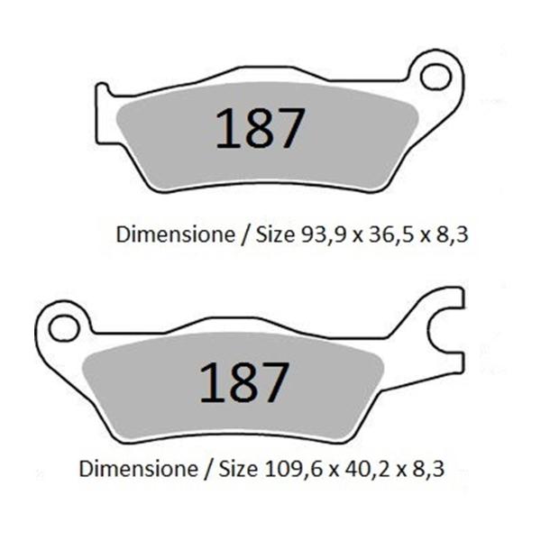 TROFEO front brake pads organic Suzuki GSX125R-S 2017-2020