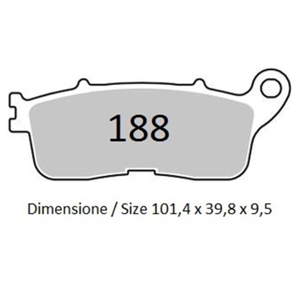 TROFEO rear brake pads sintered Honda VFR1200F 2010