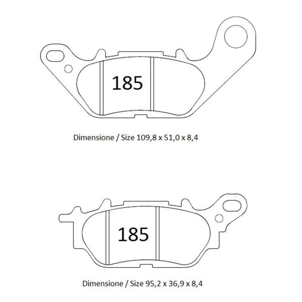 TROFEO front brake pads sintered Triumph Street 900 Twin 2019-2020