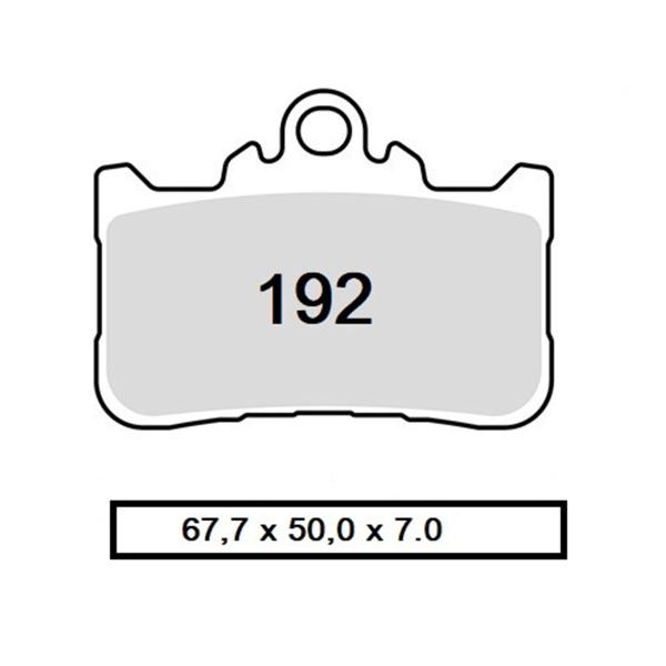 TROFEO front brake pads sintered Honda CB750 Hornet ABS 2023