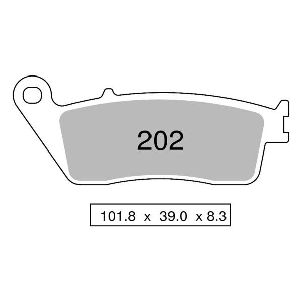 Pastiglie freno anteriori TROFEO Organica Honda CBR600F3 1997-1998
