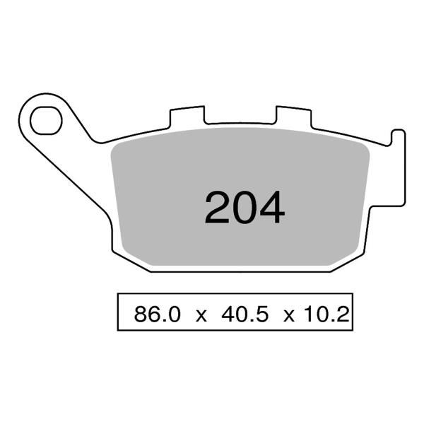 TROFEO rear brake pads sintered Buell Blast 500 2001-2009