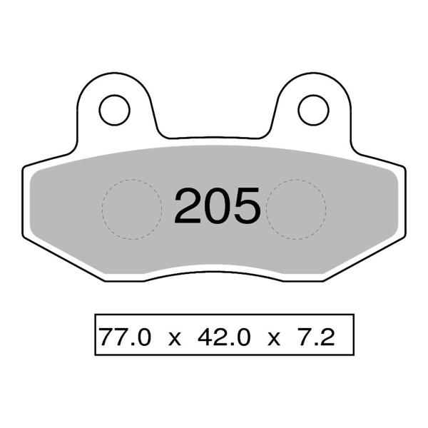 TROFEO front brake pads sintered Honda CMX250 Rebel 1985-1995