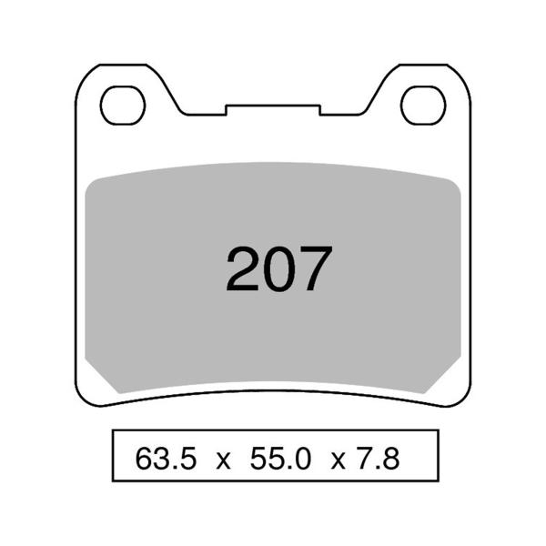 TROFEO front brake pads sintered Yamaha FZ400 1986-1988
