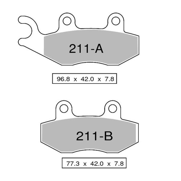 TROFEO front brake pads sintered Aprilia SX50 2012-2013