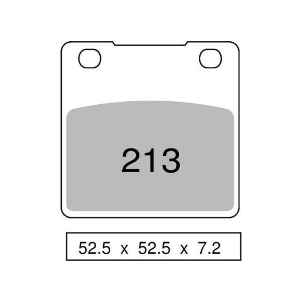 TROFEO front brake pads sintered Honda CB400T 1978-1980