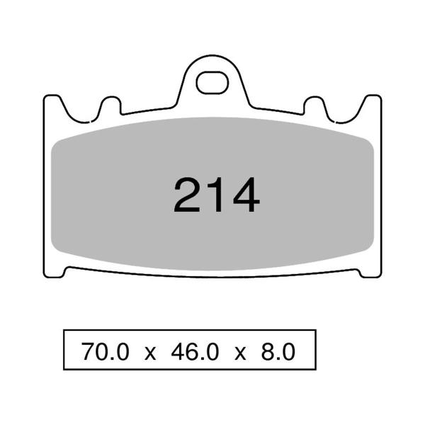Pastiglie freno anteriori TROFEO Organica Kawasaki GPZ500S 1993