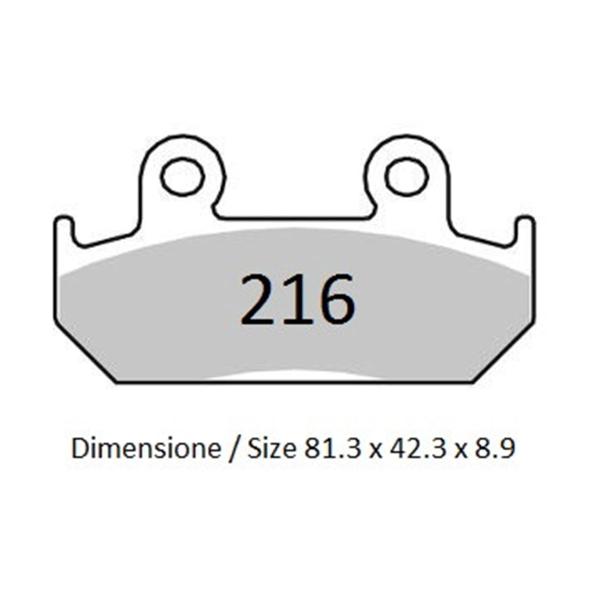 TROFEO front brake pads organic Honda CB450SG 1986-1988