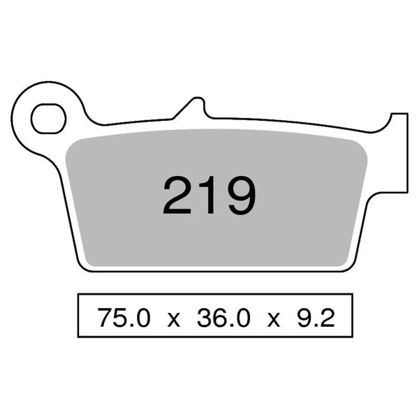 TROFEO front brake pads sintered Kymco Super 9 125 2000-2001