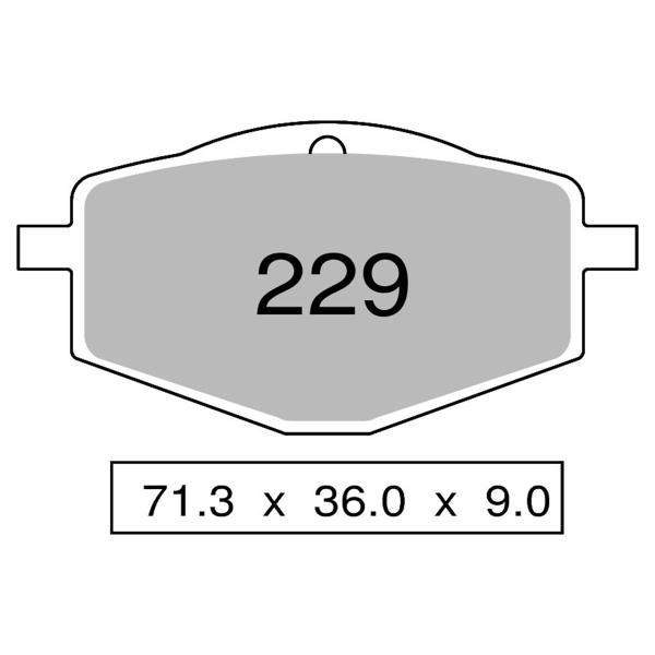 TROFEO rear brake pads organic Yamaha XT600 4 Valvole 1984-1986