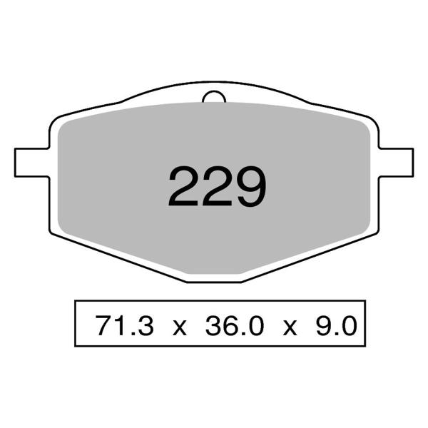 TROFEO front brake pads sintered Yamaha TT600N/W 1983-1992