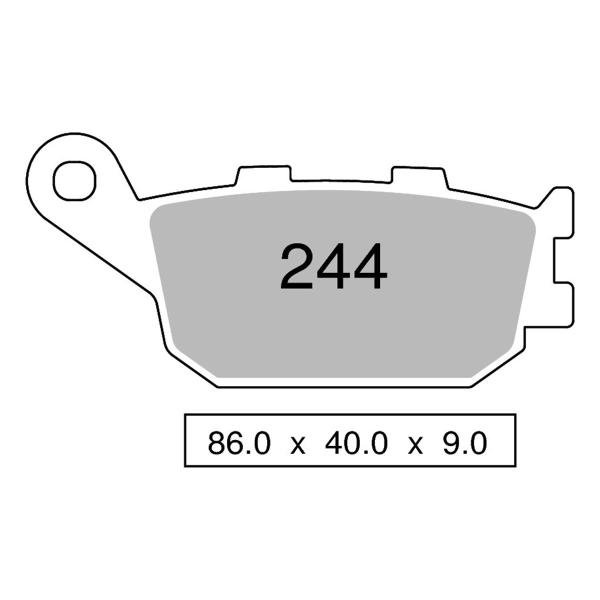 Pastiglie freno posteriori TROFEO Organica Yamaha FZ6/Fazer/NS/ABS 2004-2006