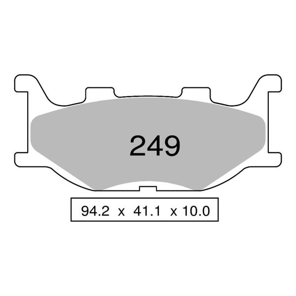 Pastiglie freno anteriori TROFEO Organica Yamaha FZ6/Fazer/NS/ABS 2004-2006