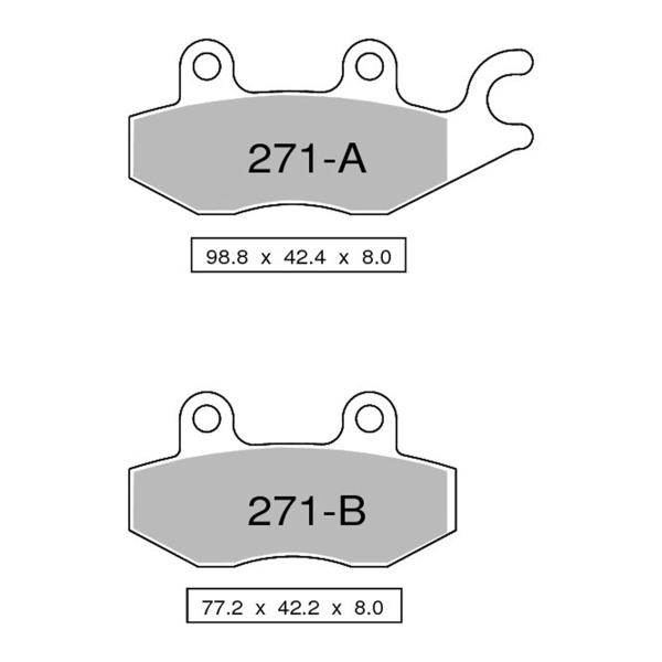 TROFEO front brake pads sintered Ceramic Kawasaki Ninja 300/ABS 2013-2016