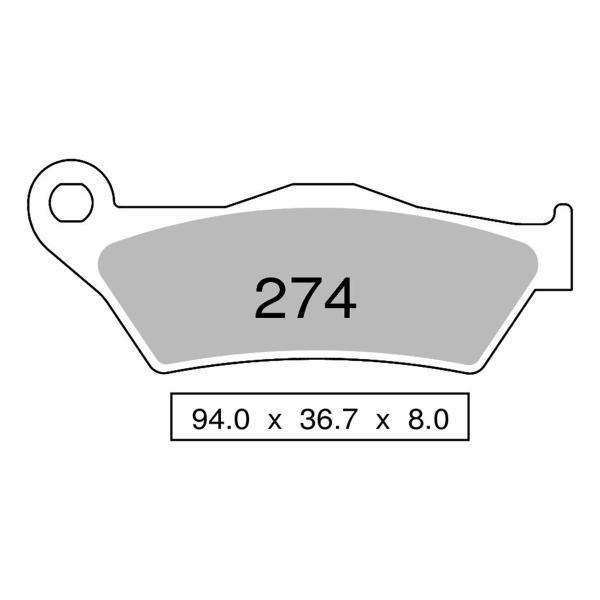 TROFEO rear brake pads sintered KTM LC8 1190 Adventure/R 2013-2016