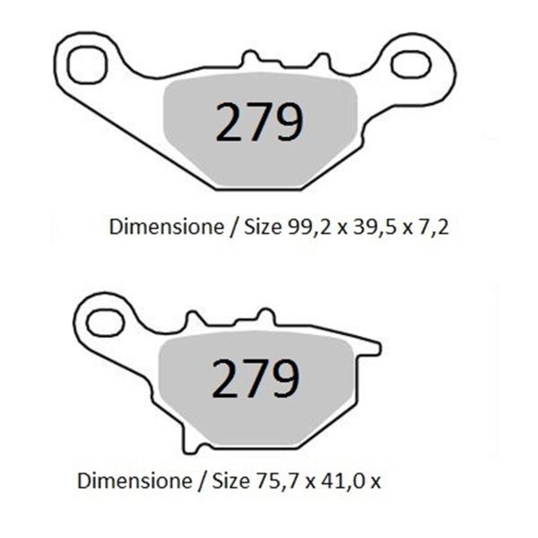 TROFEO front brake pads organic Suzuki AN50 1995