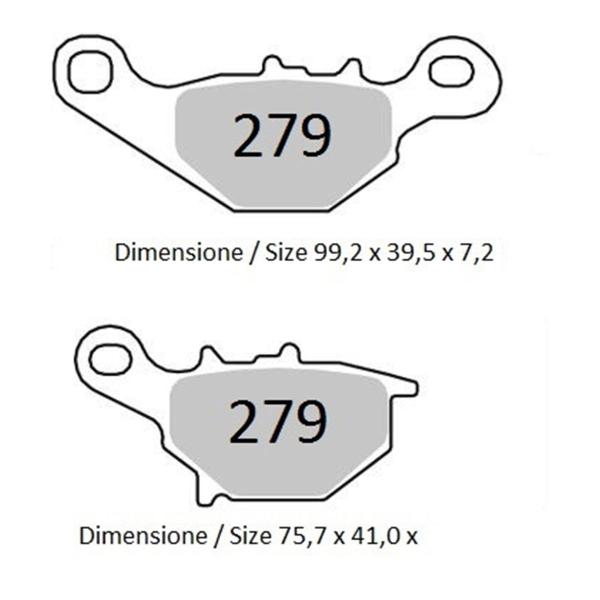 TROFEO front brake pads sintered Suzuki UC150 Epicuro 1999-2001