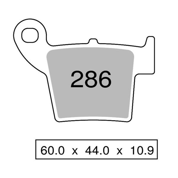 TROFEO front brake pads sintered Off-Road HM Vent CRE250F 2004-2013