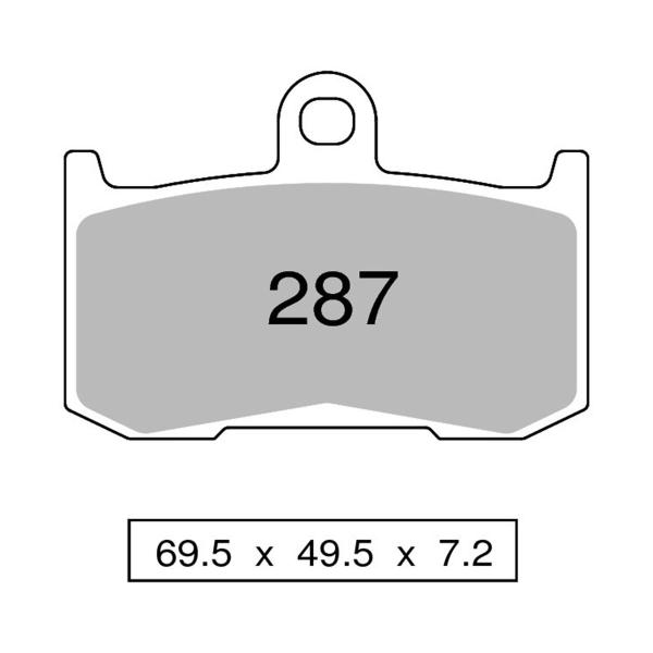 TROFEO front brake pads sintered Ceramic Kawasaki ZX9R 2002-2004
