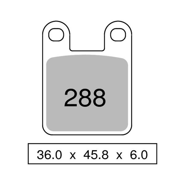 TROFEO front brake pads organic Beta Tempo 50 1992-1996