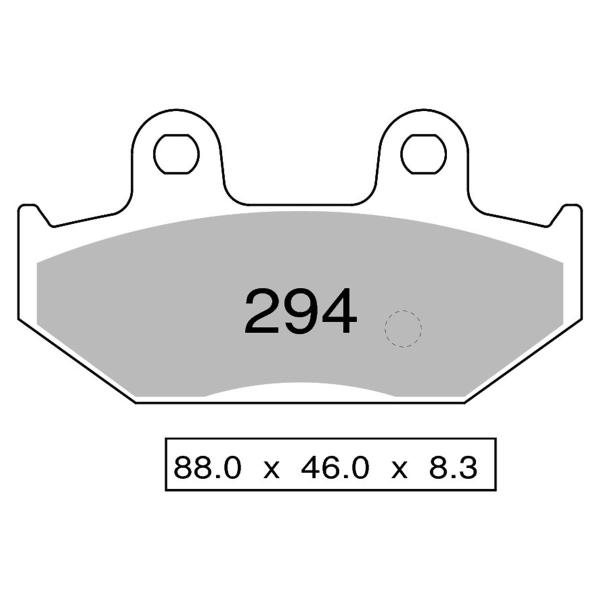 Pastiglie freno posteriori TROFEO Organica Malaguti Madison 3 125 2006-2009